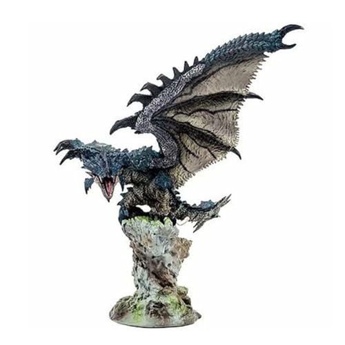 Gigsja 22 cm Monster Hunter Velkhana Actionfigur PVC Spielzeug Charakter Modell Dekoration Statue Geschenke Sammlerstücke (Farbe: Braun) von Gigsja