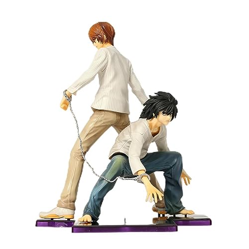 Gigsja 23 cm – Death Note Yagami Light Umhängetasche L Anime Figur Modell Statue Collection Spielzeug von Gigsja