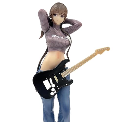 Gigsja 25cm-Schöne Gitarre Schwestern Anime Mädchen Figur Gitarre Schwestern MEI Action Figur von Gigsja