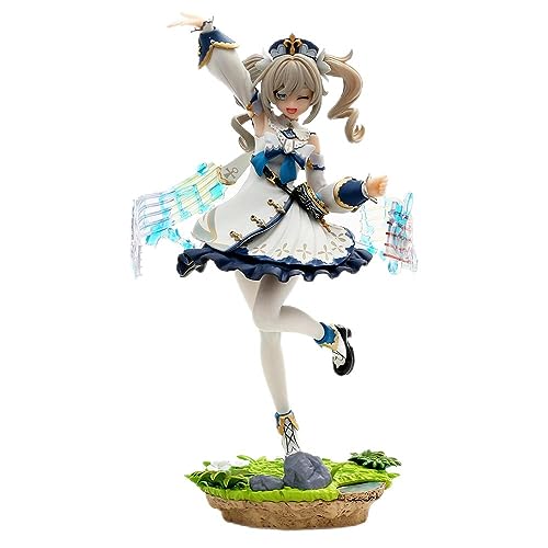 Gigsja 27cm-Genshin Impact Barbara mit austauschbarem Kopf Komplette Figur Modell gemalte Statue Sammlung von Gigsja
