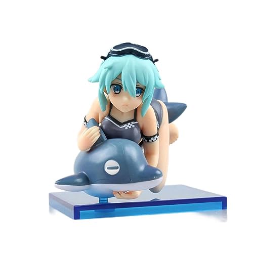 Gigsja 8,5 cm. Asada Shino Schwert Kunst Online Delfin Badeanzug Wasser Bikini Action Figur Modell Spielzeug von Gigsja