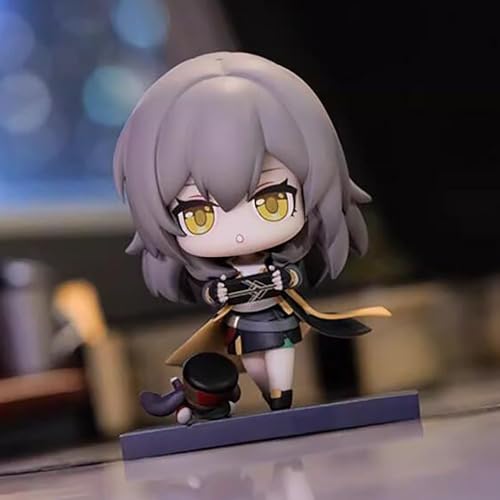 Gigsja 8 cm Honkai: Star Rail KAFKA Jing Yuan Bronya Seele Trailblazer Anime Actionfigur PVC Spielzeug Charakter Modell Dekoration Statue Geschenke Sammlerstücke (Farbe: mehrfarbig) von Gigsja
