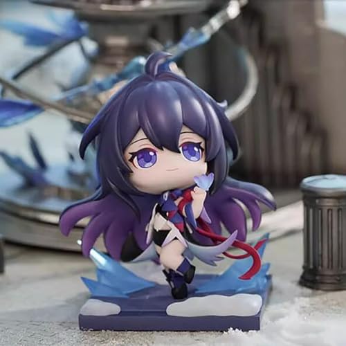 Gigsja 8 cm Honkai: Star Rail KAFKA Jing Yuan Bronya Seele Trailblazer Anime Actionfigur PVC Spielzeug Charakter Modell Dekoration Statue Geschenke Sammlerstücke (Farbe: mehrfarbig) von Gigsja
