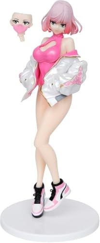 Gigsja Actionfigur, origineller Charakter, Sneaker, Anime-Fan-Statue, Puppe, Geschenk, bevorzugtes Modell, Sammlerstück, Geschenk, Höhe 22,5 cm (inkl. Sockel) (Rosa) von Gigsja
