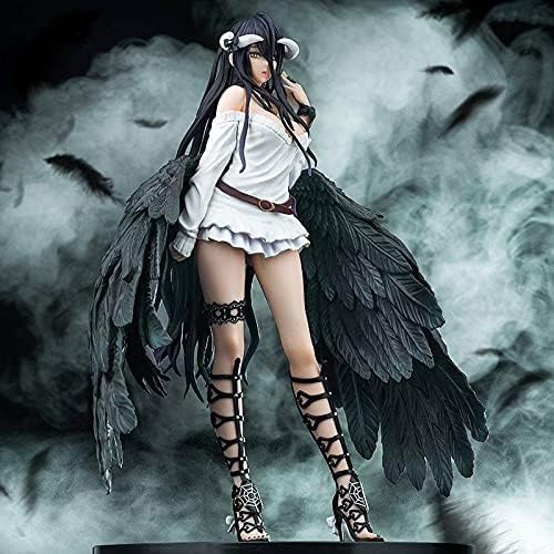 Gigsja Anime-Girl-Figur, 26 cm, Anime-Union, kreativer Overlord III, Albedo, schönes PVC-Charakter-Modell, Ornament, Erwachsenen-Spielzeug, Ornament, Sammlung, Actionfigur, Geburtstagsgeschenk von Gigsja
