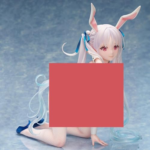 Gigsja Anime Girl Figure Deluxe Edition Japanese Anime Kneeling Chris Aqua Blue Bunny Girl Figure PVC Action Figure Toy Statue Adults Collection Model Ornaments Statue Doll von Gigsja