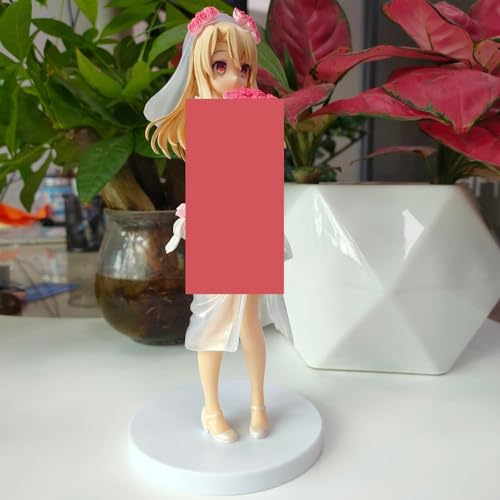 Gigsja Anime Girl Figure Deluxe Edition Japanese Anime Removable Waifu Figure Illyasviel Von Einzbern Wedding Dress Bikini PVC Action Figure Collectible Model Toys Beautiful Girl's Doll Statue Toys Ki von Gigsja
