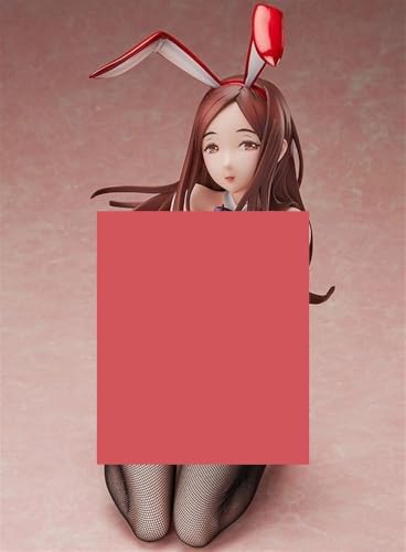 Gigsja Anime Girl Figure Ecchi Waifu Figure Japanese Anime Characters Action Figure Akagi Yoko Action Figure Model Toy Beautiful Kneeling Bunny Girl PVC Adult Toy Ornament Doll von Gigsja