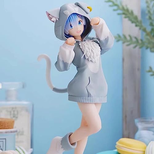 Gigsja Anime Girl Figure Ecchi Waifu Figure Japanese Anime Characters Re:Life In A Different World From Zero Rem Ram Beautiful Girl PVC Action Figure Model Toy Statue Boxed Children's Birthday Christm von Gigsja