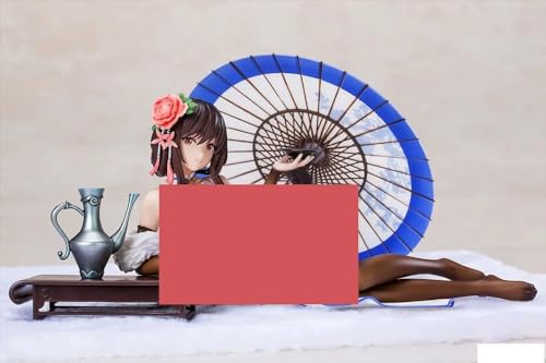 Gigsja Anime Girl Figure Ecchi Waifu Figure Japanese Anime Removable China's Four Most Beautiful Women Yang Yuhuan Classical Cheongsam Lying Girl PVC Action Figure Model Doll Ornament Statue Christmas von Gigsja