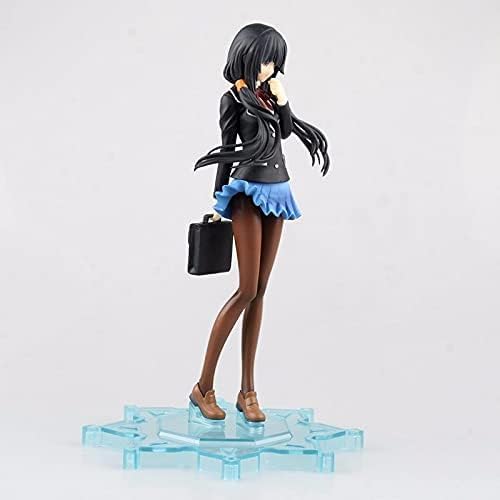 Gigsja Anime-Mädchen-Figur, 16 cm, Anime-Datum, ein Leben, Tokisaki Kurumi, Schuluniform, schönes Mädchen, stehend, bemalte PVC-Actionfiguren, Ornament, Spielzeugmodelle, Ornament-Kollektion von Gigsja