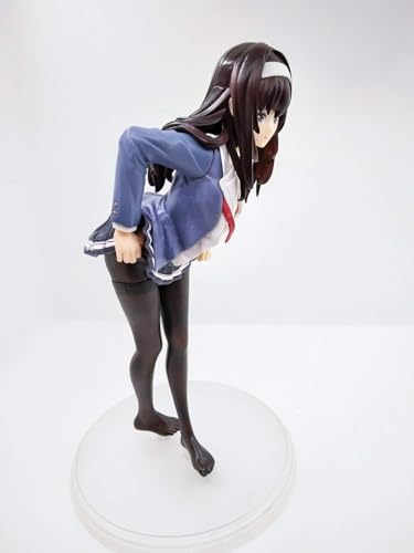 Gigsja Anime-Mädchen-Figur, 23 cm, Anime-Heldin, Kasumigaoka, Utaha ältere Schwester, stehendes Mädchen, PVC-Statue, Figuren, Modell, Actionfigur, Ornament, Puppe, Geschenk, Spielzeug, bewegliche von Gigsja