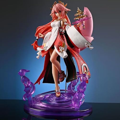 Gigsja Genshin Impact Yae Miko, Anime-Actionfigur, PVC, Spielzeug, Figur, Modell, Dekoration, Statue, Geschenke, Sammlerstücke, 24 cm von Gigsja