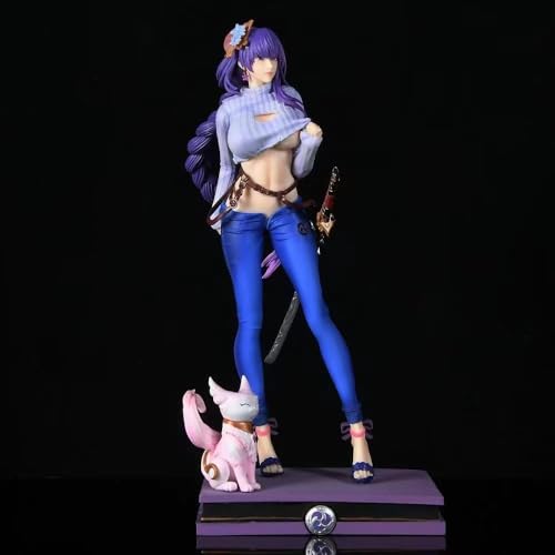 Gigsja Raiden Shogun Figur Beelzebul Casual Dress Action Figur Desktop Dekoration Display Geschenk 30 cm von Gigsja