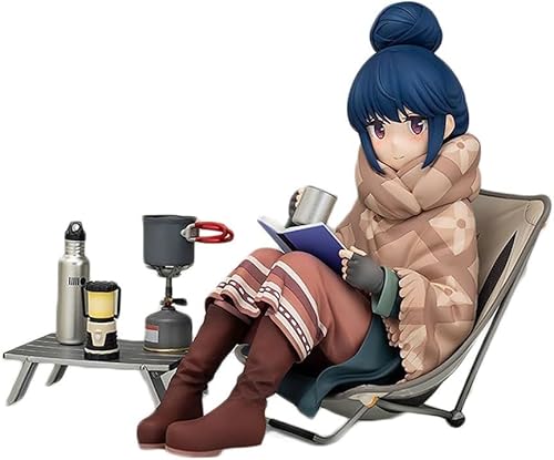 Gigsja Yuru Camp Rin Shima 1/7 Actionfigur/Anime-Figur/bemaltes Charaktermodell/Spielzeugmodell/PVC/Anime-Sammlerartikel, 12 cm von Gigsja