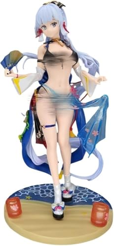 Kamisato Ayaka Badeanzug PVC Cartoon Action Figur, Anime Figuren Spiel Charakter Statue Sammlerstück Modell Dekoration für Fans Geschenk 24,9 cm von Gigsja