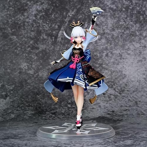 Kamisato Ayaka Fan Tanzende PVC Cartoon Action Figur, Anime Figuren Spiel Charakter Statue Sammlerstück Modell Dekoration für Fans Geschenk 22.9 cm von Gigsja