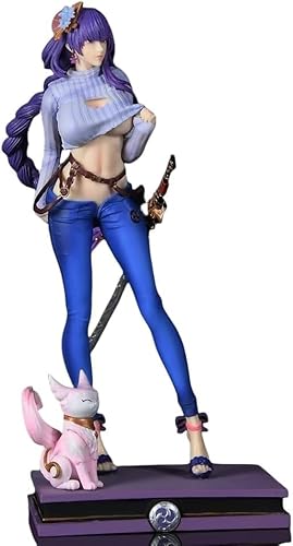 Raiden Shogun Cartoon-Spiel, PVC-Actionfigur, Statuen, Modell, tägliche Kleidung, Anime-Charakter-Kollektion, Kuchendekoration, 31 cm von Gigsja