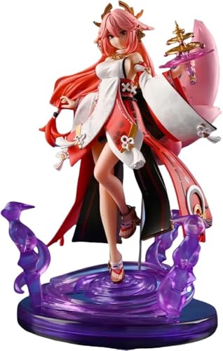 Yae Miko Anime Figur Modell Statue Yae Miko Cosplay PVC Actionfigur Modell Toys Figur Sammlung Dekoration Geschenk (B) von Gigsja