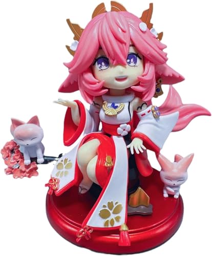 Yae Miko Anime Figur Modell Statue Yae Miko Cosplay PVC Actionfigur Modell Toys Figur Sammlung Dekoration Geschenk (B) von Gigsja