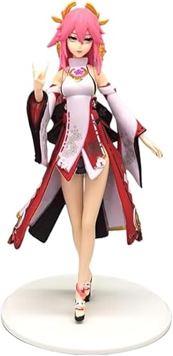 Yae Miko PVC Action Statue Modell Figur, Cosplay Anime Spiel Charakter Sammlung Figur Dekoration Geschenk 19,1 cm von Gigsja