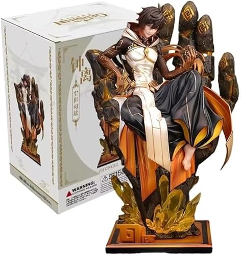 Zhongli Rock Emperor PVC Anime Figur Cartoon Spiel Charakter Figur Modell Statue Zhongli Actionfigur Sammlerstück Dekoration Handwerk Geschenk (C 26 cm) von Gigsja