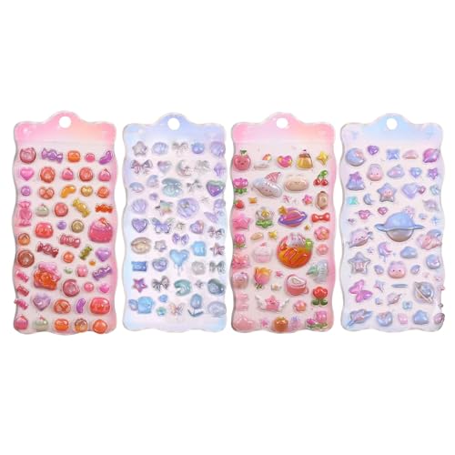 Gihioue 3D Aufkleber für Scrapbooking | Niedliche Meerestier Cartoon 3D Sticker | Bastelbedarf für Schule Kindergarten Vorschule Party Dekoration Notizbücher von Gihioue