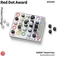 GiiKER Smart Four Elektronisches 3D Vier-in-einer-Reihe Logikspiel für Kinder & Erwachsene von GiiKER