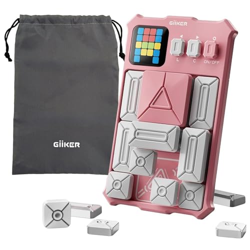 GiiKER Super Slide Puzzle-Spiele, Originales Denkspiel mit über 500 Herausforderungen, Spielzeug für Kinder und Teenager, Reisespiele, Geburtstagsgeschenke, Aktivitäten für Roadtrips (Baby Pink) GiiKER Super Slide Puzzle-Spiele, Originales Denkspiel mit über 500 Herausforderungen, Spielzeug für Kinder und Teenager, Reisespiele, Geburtstagsgeschenke, Aktivitäten für Roadtrips (Baby Pink) von GiiKER