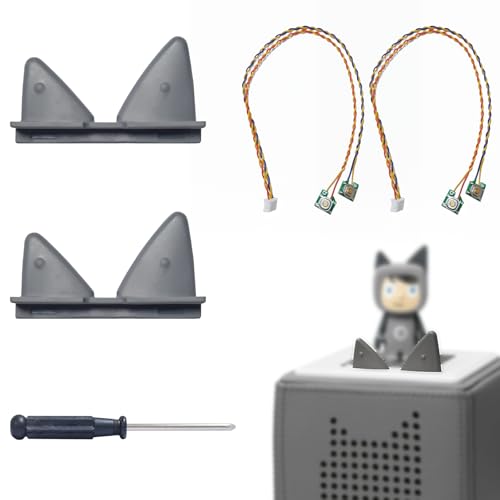 Giklux 2 Stück Toniebox Ohren Ersatzteil Set, Ersatz Ohren für Toniebox Zubehör Lautstärkeregler, Tonie Box Ohren Ersatzteile Komplett mit Kabel, Tonibox Reparieren Ersatzohren, mit Schraubendreher Giklux 2 Stück Toniebox Ohren Ersatzteil Set, Ersatz Ohren für Toniebox Zubehör Lautstärkeregler, Tonie Box Ohren Ersatzteile Komplett mit Kabel, Tonibox Reparieren Ersatzohren, mit Schraubendreher von Giklux