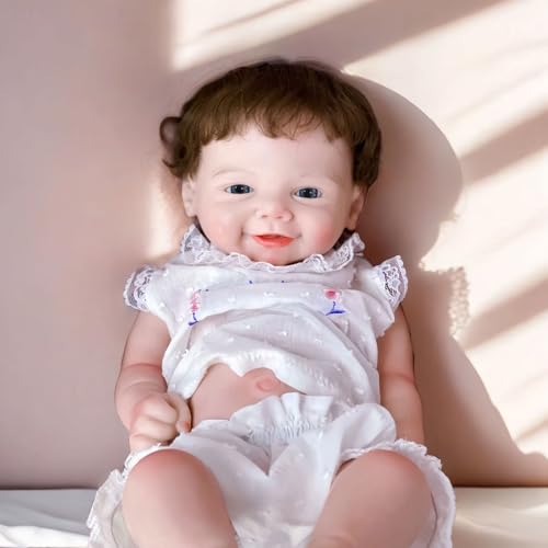 Gileutay 45cm Flexible Vollsilikon Reborn Puppe Mit Verwurzelten Haaren Lebensechte Mädchen Reborn Baby Puppen Die Aussehen Echte Neugeborene Babys Handgemachte e Für Kleinkinder Gileutay 45cm Flexible Vollsilikon Reborn Puppe Mit Verwurzelten Haaren Lebensechte Mädchen Reborn Baby Puppen Die Aussehen Echte Neugeborene Babys Handgemachte e Für Kleinkinder von Gileutay