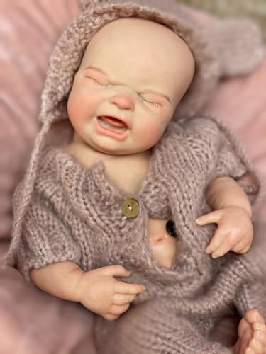 Gileutay 45cm Weiches Silikon Reborn Puppen Mädchen Lebensechte Reborn Puppen Wie EIN Echtes Baby Waschbare Neugeborene Baby Puppe Für Kinder Gileutay 45cm Weiches Silikon Reborn Puppen Mädchen Lebensechte Reborn Puppen Wie EIN Echtes Baby Waschbare Neugeborene Baby Puppe Für Kinder von Gileutay