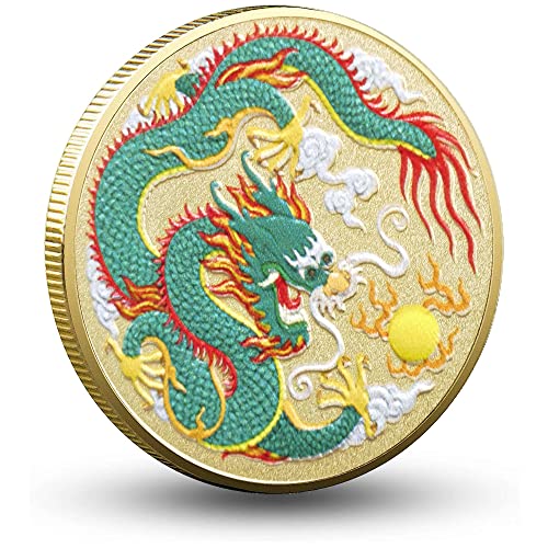 Schwebende azurblaue chinesische Drachen-Glücksmünze – Anziehen von Glück und Wohlstand – Lotterieticket-Kratzwerkzeug Schwebende azurblaue chinesische Drachen-Glücksmünze – Anziehen von Glück und Wohlstand – Lotterieticket-Kratzwerkzeug von Gimilang
