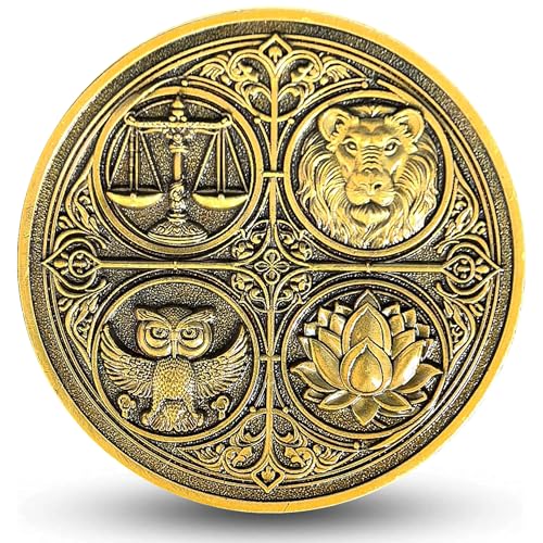 The Cardinal Virtues Stoic Coin with Symbols of Justice, Courage, Wisdom, and Temperance The Cardinal Virtues Stoic Coin with Symbols of Justice, Courage, Wisdom, and Temperance von Gimilang