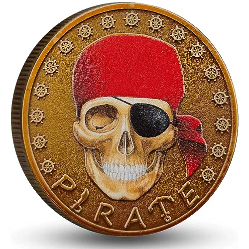 Treasure Island Challenge Coin - Skull Pirate Adventure Voyage Treasure Island Challenge Coin - Skull Pirate Adventure Voyage von Gimilang