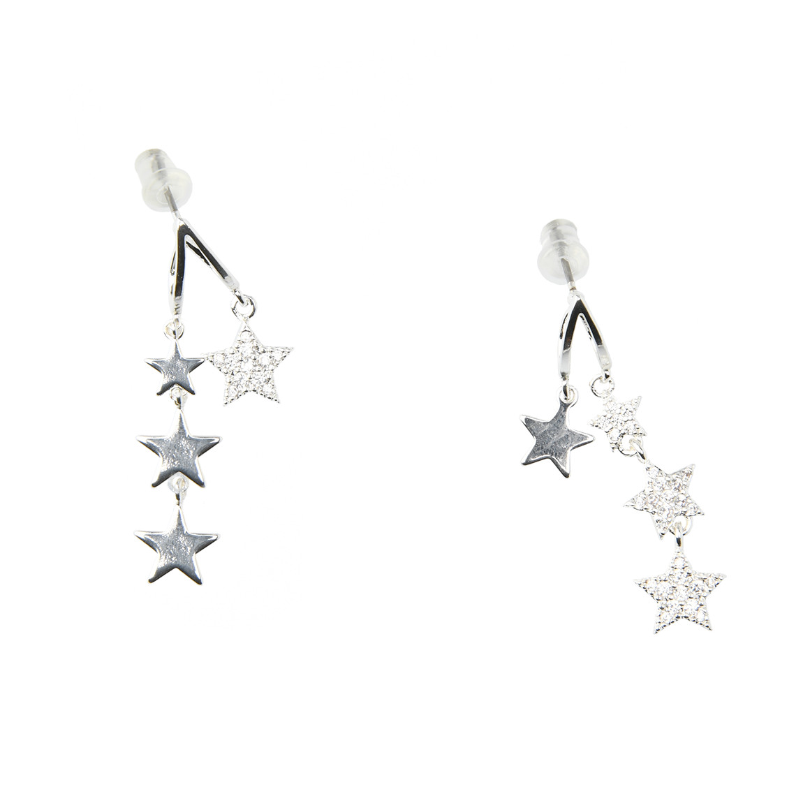 1 Paar Damen Ohrstecker in Silber-Optik 1 Paar Damen Ohrstecker in Silber-Optik von Gina Benotti
