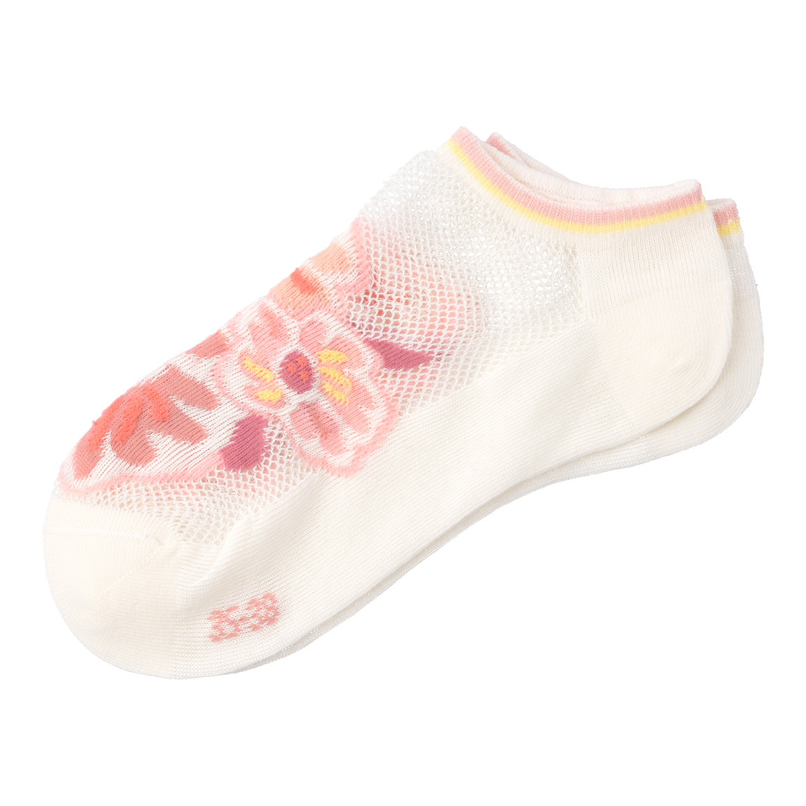 1 Paar Damen Sneaker-Socken mit Mesh-Einsatz 1 Paar Damen Sneaker-Socken mit Mesh-Einsatz von Gina Benotti
