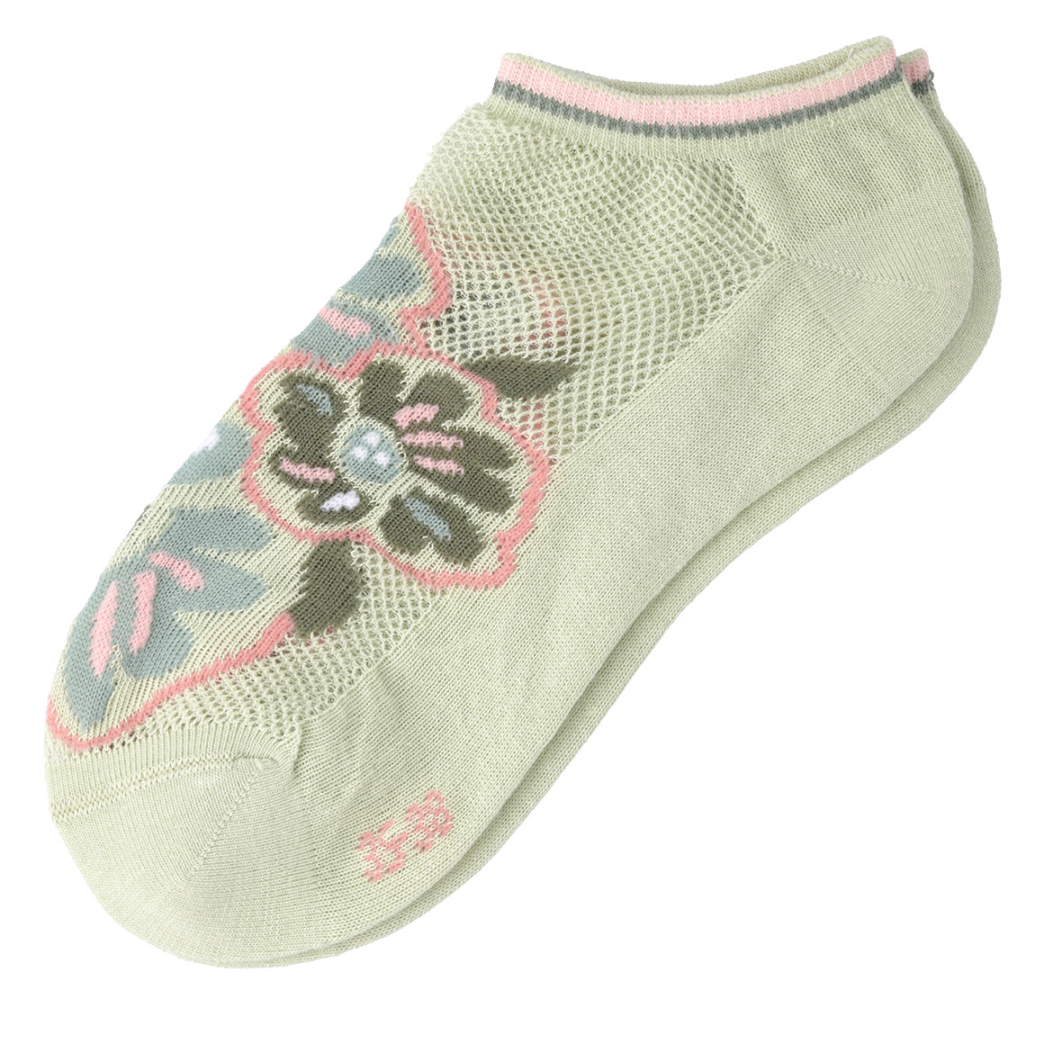 1 Paar Damen Sneaker-Socken mit Mesh-Einsatz 1 Paar Damen Sneaker-Socken mit Mesh-Einsatz von Gina Benotti