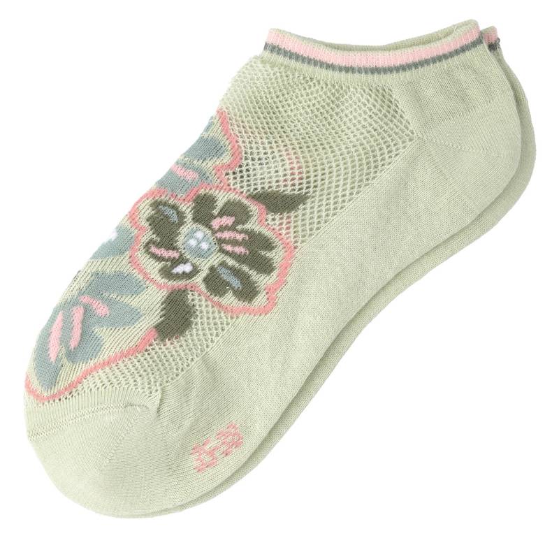 1 Paar Damen Sneaker-Socken mit Mesh-Einsatz von Gina Benotti