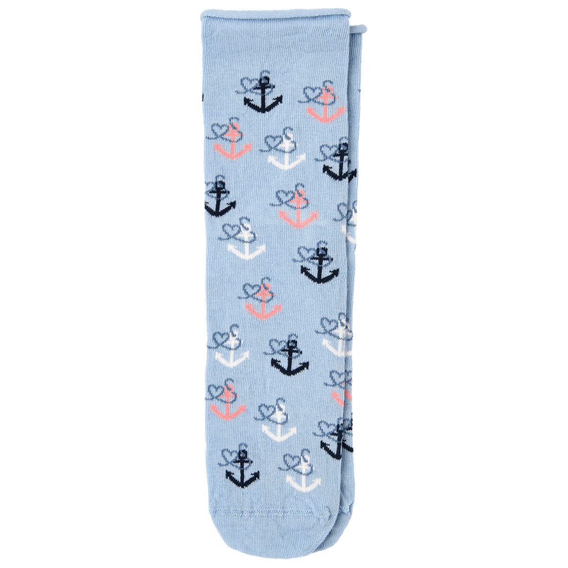 1 Paar Damen Socken mit Anker-Motiven 1 Paar Damen Socken mit Anker-Motiven von Gina Benotti