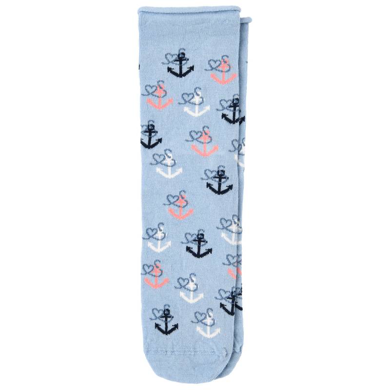 1 Paar Damen Socken mit Anker-Motiven von Gina Benotti