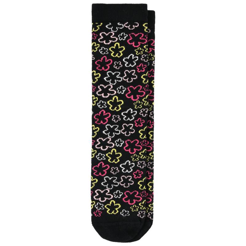 1 Paar Damen Socken mit Blumen allover von Gina Benotti