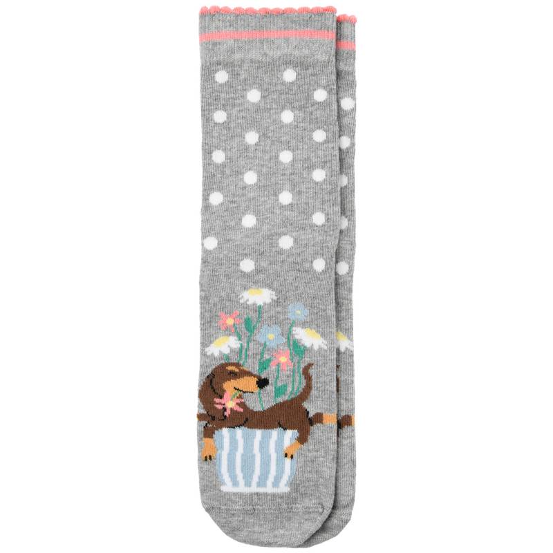 1 Paar Damen Socken mit Dackel-Motiv von Gina Benotti