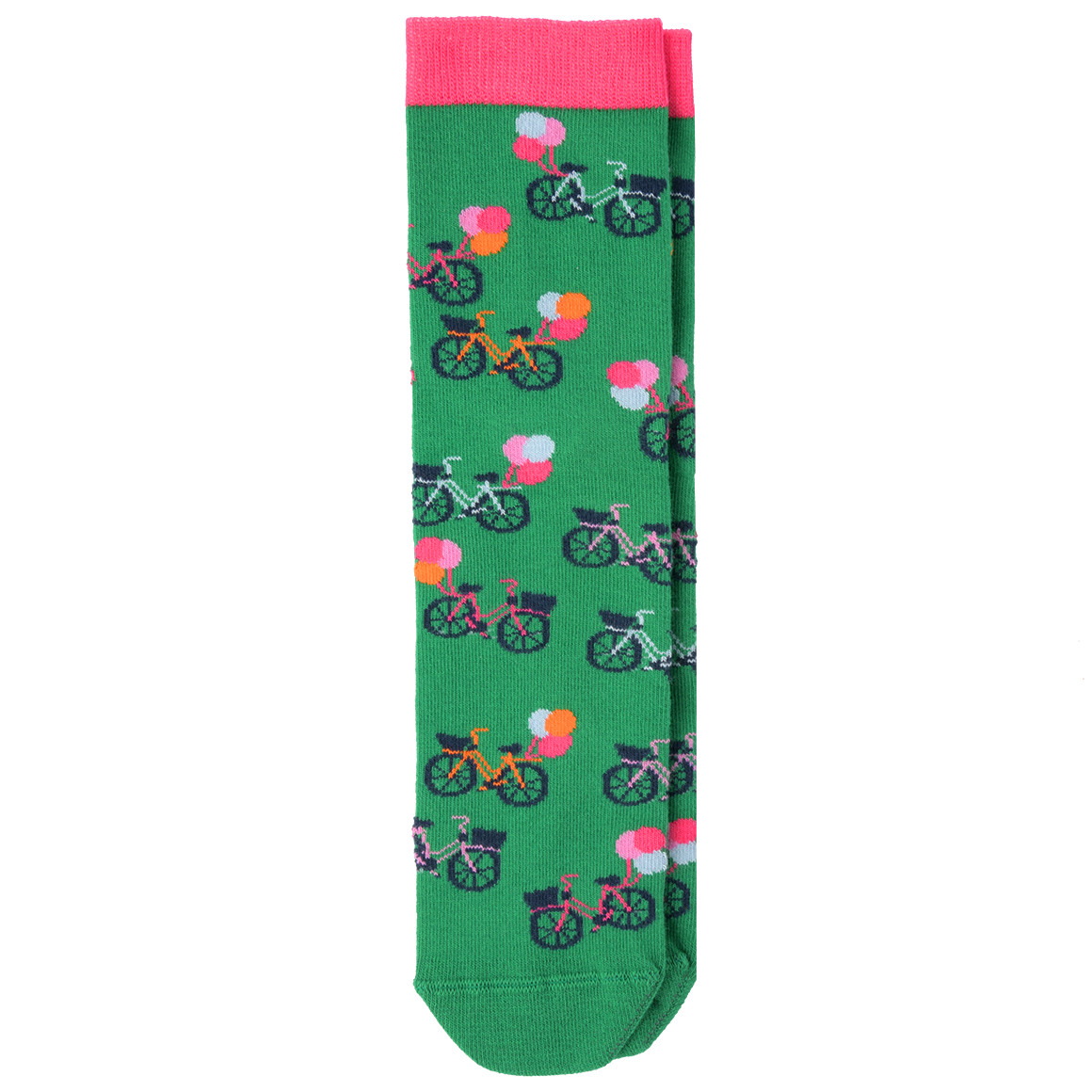 1 Paar Damen Socken mit Fahrrad-Motiven von Gina Benotti