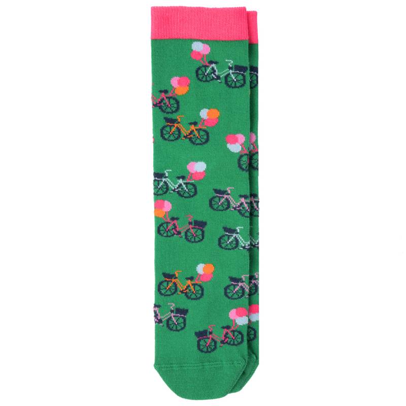 1 Paar Damen Socken mit Fahrrad-Motiven von Gina Benotti