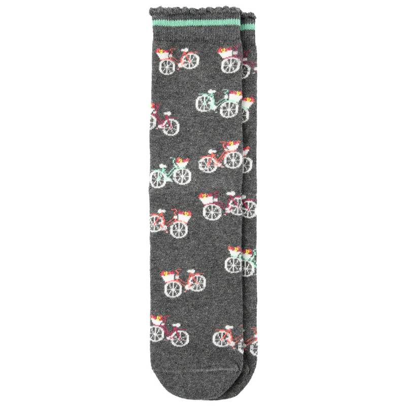 1 Paar Damen Socken mit Fahrrad-Motiven von Gina Benotti