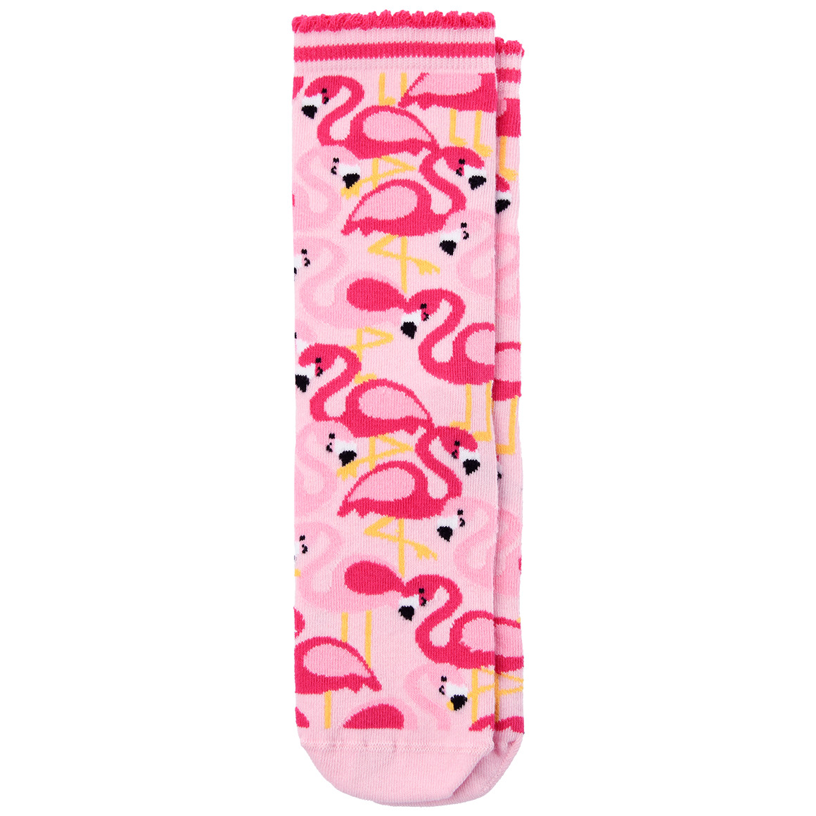 1 Paar Damen Socken mit Flamingo-Motiven von Gina Benotti