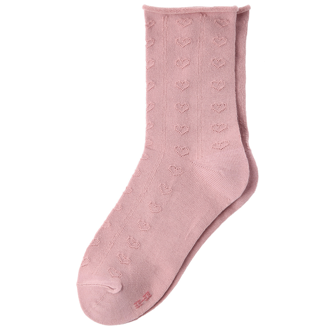 1 Paar Damen Socken mit Herzmuster von Gina Benotti