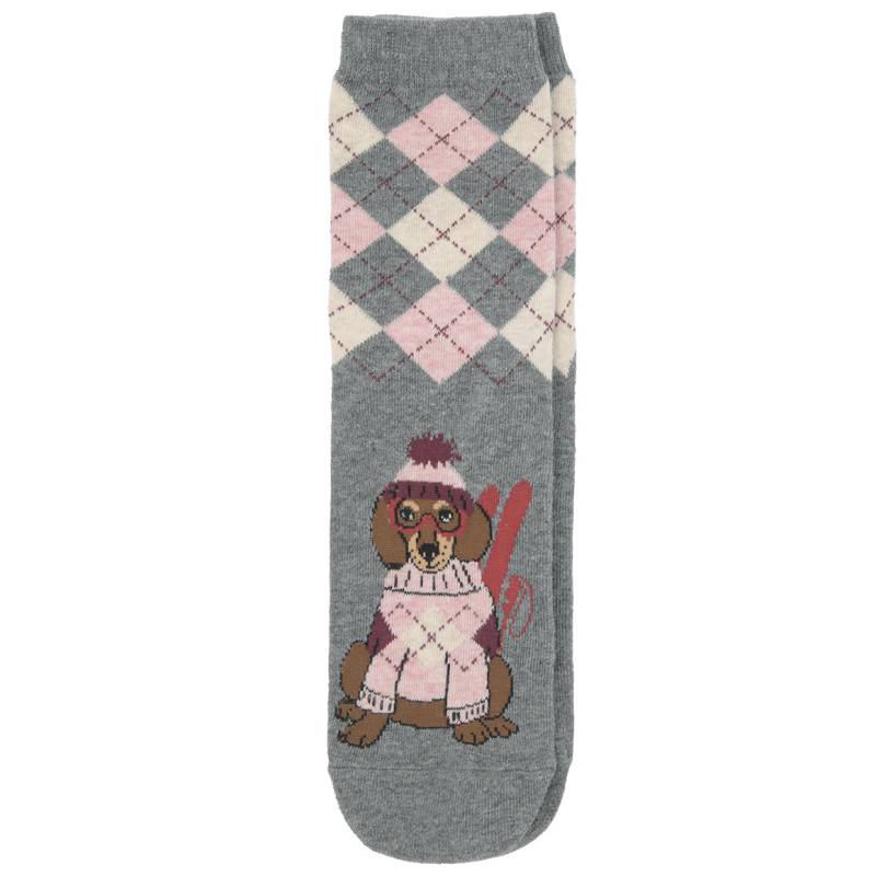 1 Paar Damen Socken mit Hunde-Motiv 1 Paar Damen Socken mit Hunde-Motiv von Gina Benotti