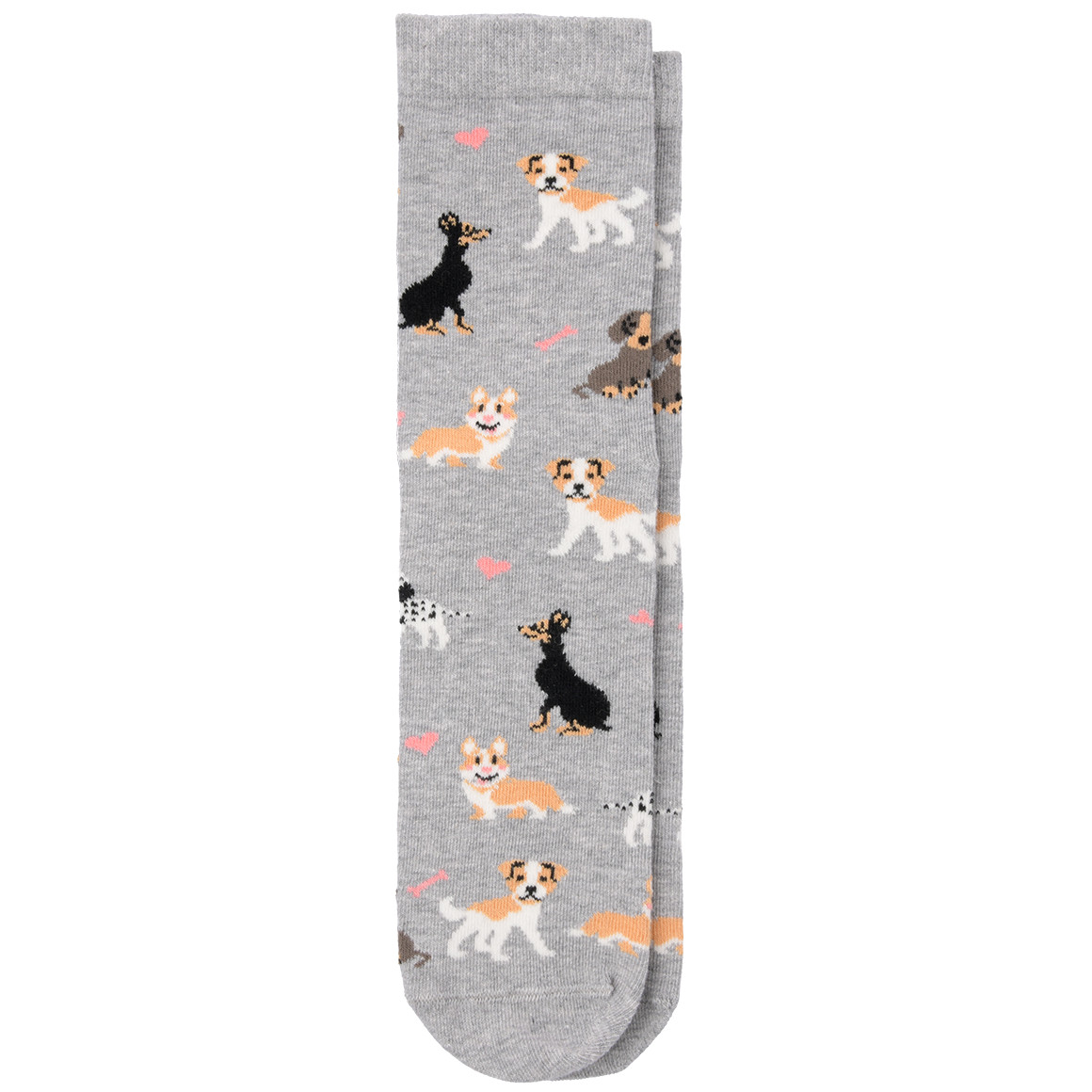 1 Paar Damen Socken mit Hunde-Motiven 1 Paar Damen Socken mit Hunde-Motiven von Gina Benotti
